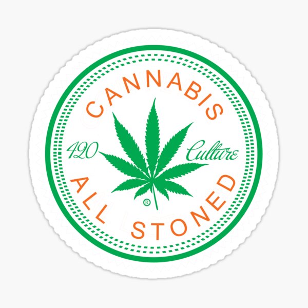 Cannabis Logorythm Sticker