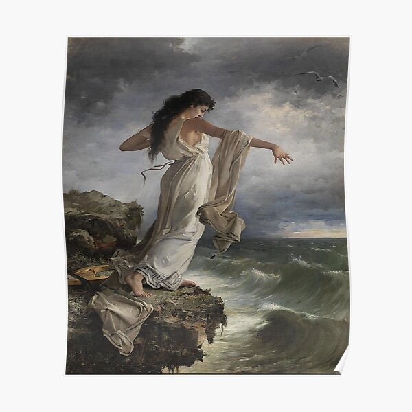 "Death Of Sappho By Miguel Carbonell Selva" Poster By Sunset-Sunset ...