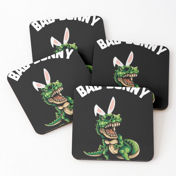 Item preview, Easter Bad Bunny Trex Fitted . designed and sold by coonsetaschm.