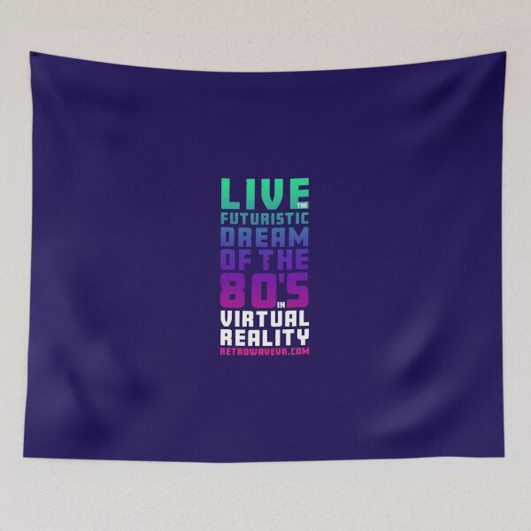 Item preview, Live the Futuristic Dream of the 80's in Virtual Reality designed and sold by retrowavevr.