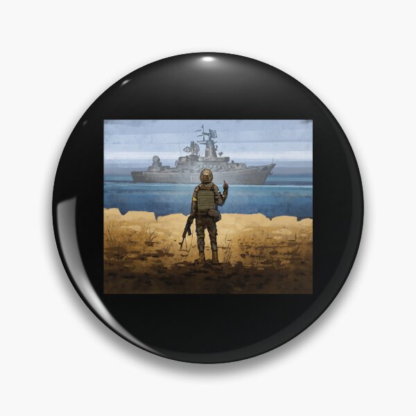 Item preview, Funny Russian Warship Go F Yourself - Russian Warship Moskva - Ukrainian Postage Stamp 2022 designed and sold by StepnitzStore.