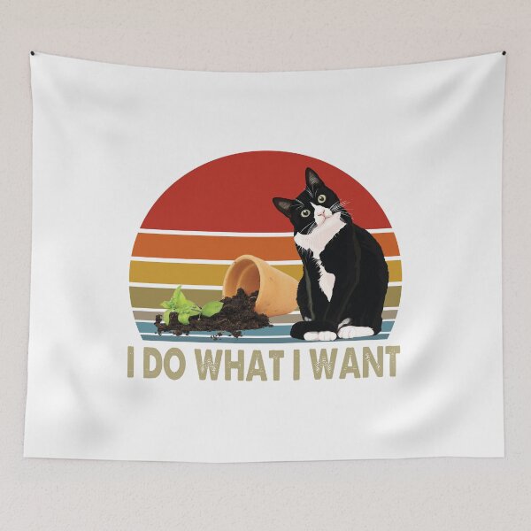 Item preview, Funny Black Cat Do What I Want designed and sold by RobeLan.