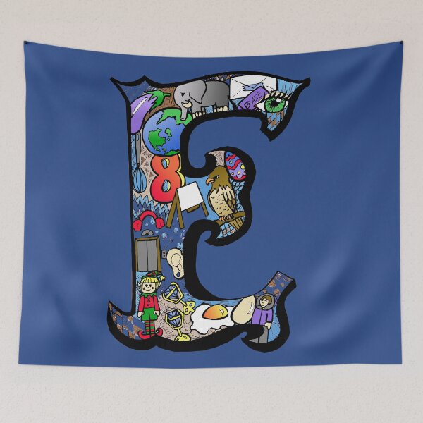 Item preview, Doodle Letter E designed and sold by missmann.