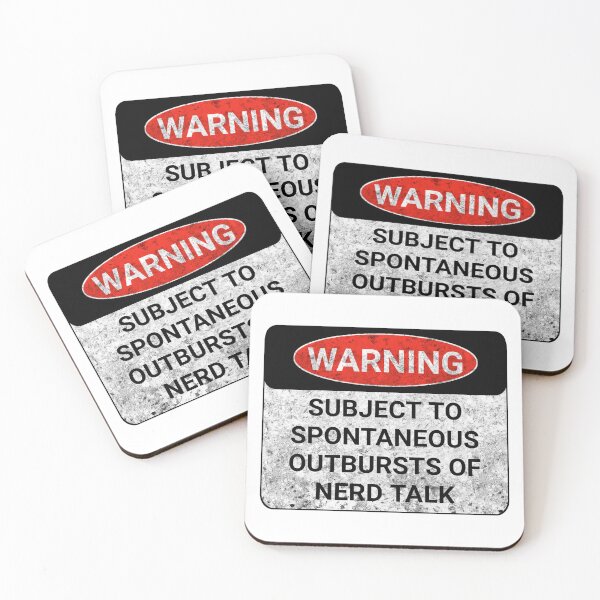 Item preview, WARNING  SUBJECT TO SPONTANEOUS OUTBURSTS OF NERD TALK designed and sold by cizito.
