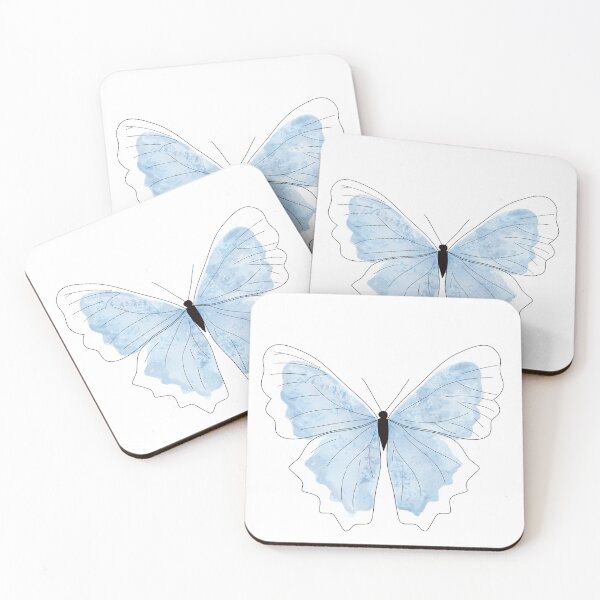 Item preview, Pastel watercolor butterfly blue designed and sold by Ashlison.