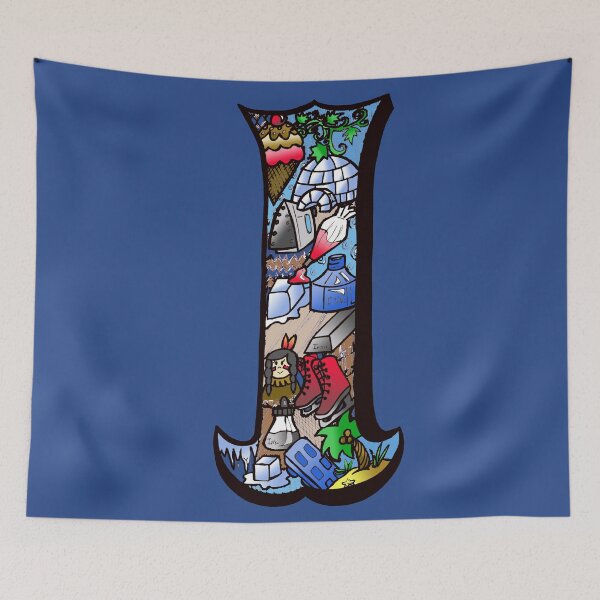 Item preview, Doodle Letter I designed and sold by missmann.
