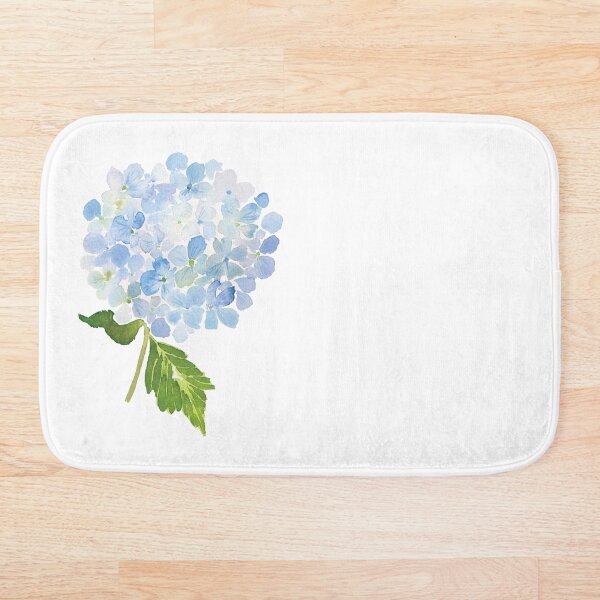 Item preview, Blue hydrangea watercolor flower designed and sold by junkydotcom.