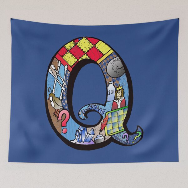 Item preview, Doodle Letter Q designed and sold by missmann.