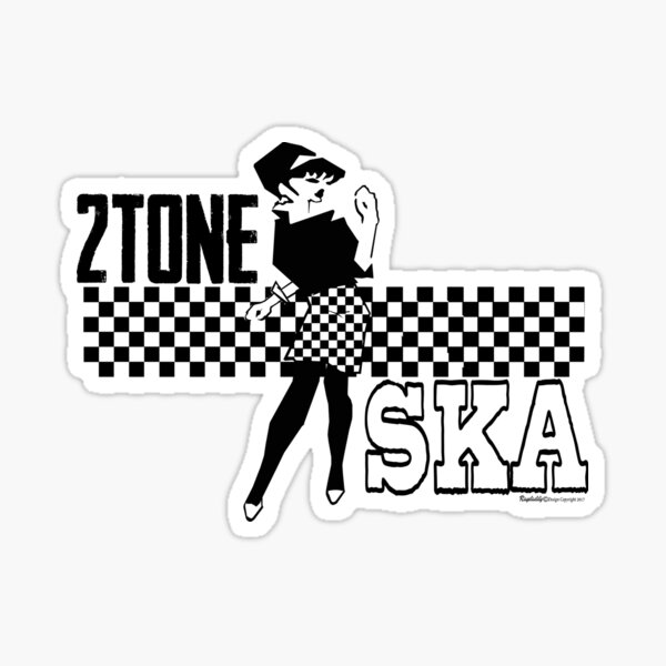 Sticker - Two Tone Record Label Music Band Ska Reggae Punk Pop Decal Gift  #13126