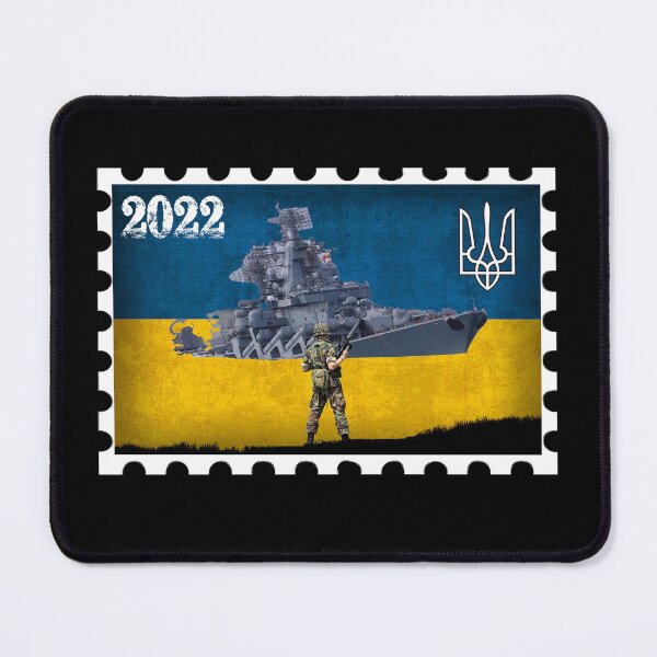 Item preview, Vintage Ukraine Postage Stamp Flag Pride designed and sold by marvatipton156.