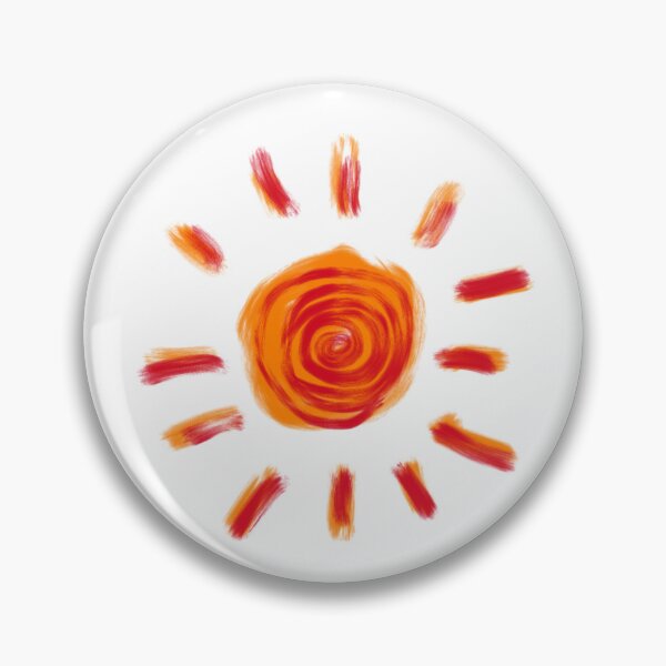 Item preview, Orange and red painted sun designed and sold by drproximo.