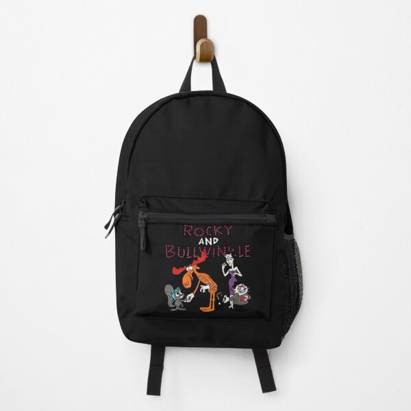 Item preview, Tribute to Jay Ward Cartoons Rocky, Bullwinkle, Natasha and Boris with Logotype Classic T-Shirt designed and sold by NickKussauer.