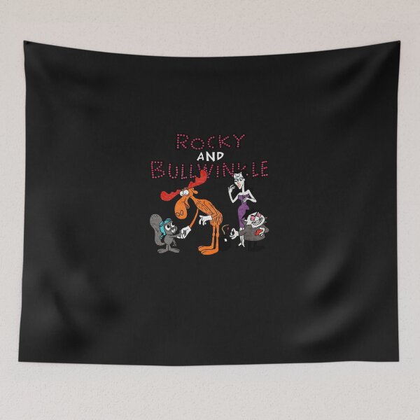 Item preview, Tribute to Jay Ward Cartoons Rocky, Bullwinkle, Natasha and Boris with Logotype Classic T-Shirt designed and sold by NickKussauer.