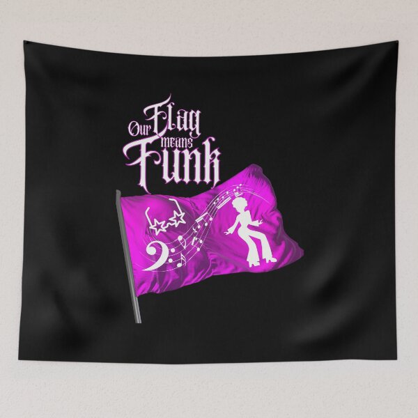 Item preview, Our Flag Means Funk Fantasy White Letters T-Shirt designed and sold by podguy.