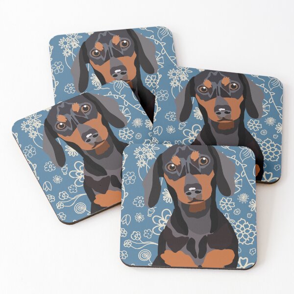 Item preview, Brown & Black Dachshund Print designed and sold by pawprintsbysher.
