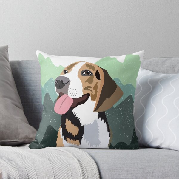 Item preview, Happy Beagle Print designed and sold by pawprintsbysher.