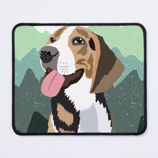Item preview, Happy Beagle Print designed and sold by pawprintsbysher.