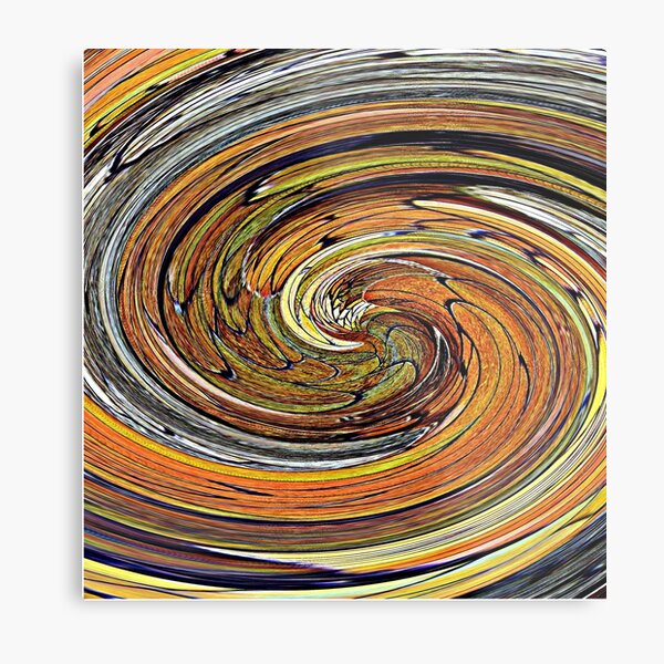 Leaf Swirl Metal Print