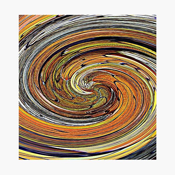 Leaf Swirl Photographic Print