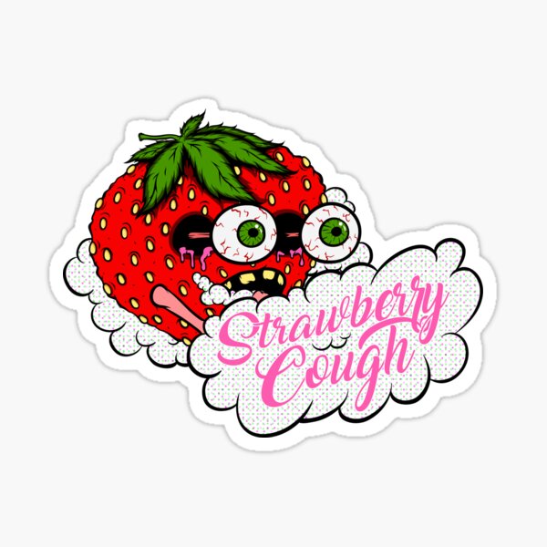 Strawberry Cough Sticker