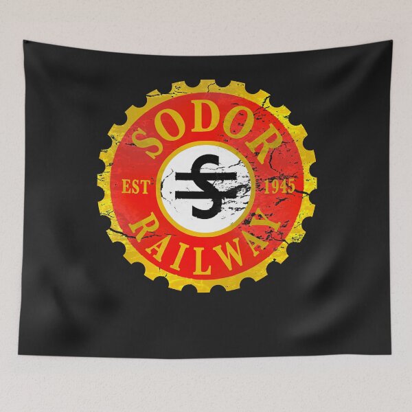 Item preview, Sodor railway logo   distressed classic t shirt designed and sold by tawonda2914.