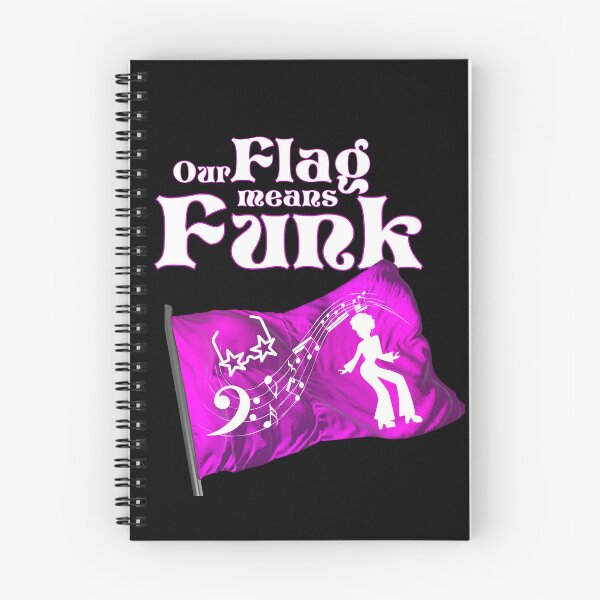 Aperçu de l'œuvre T-shirt Our Flag Means Funk Fantasy Lettres blanches et violettes 2 créée et vendue par podguy.