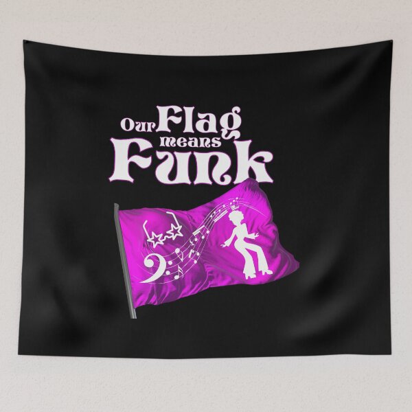 Item preview, Our Flag Means Funk Fantasy White and Purple Letters 2 T-Shirt designed and sold by podguy.