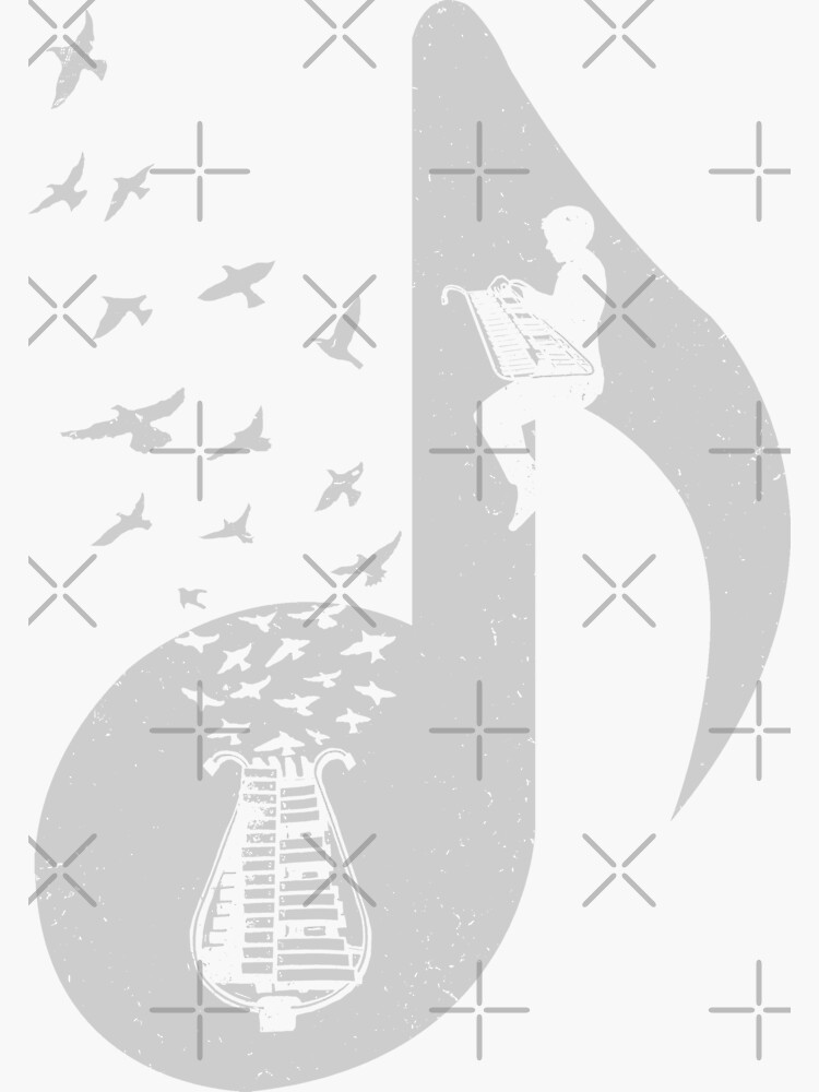 "Musical note Glockenspiel" Sticker by barmalisiRTB Redbubble