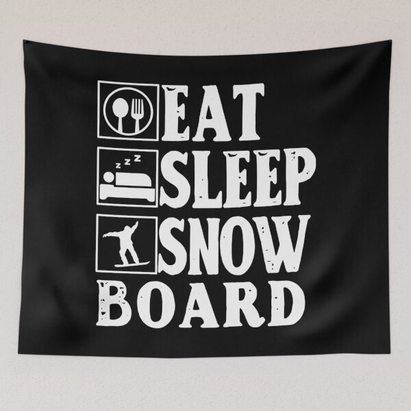 Item preview, Eat Sleep Snowboard Essential . designed and sold by coonsetaschm.