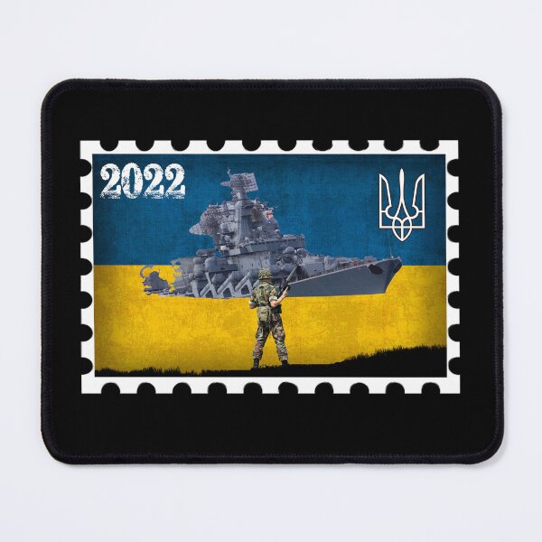 Item preview, Vintage Ukraine Postage Stamp Flag Pride designed and sold by marvatipton156.