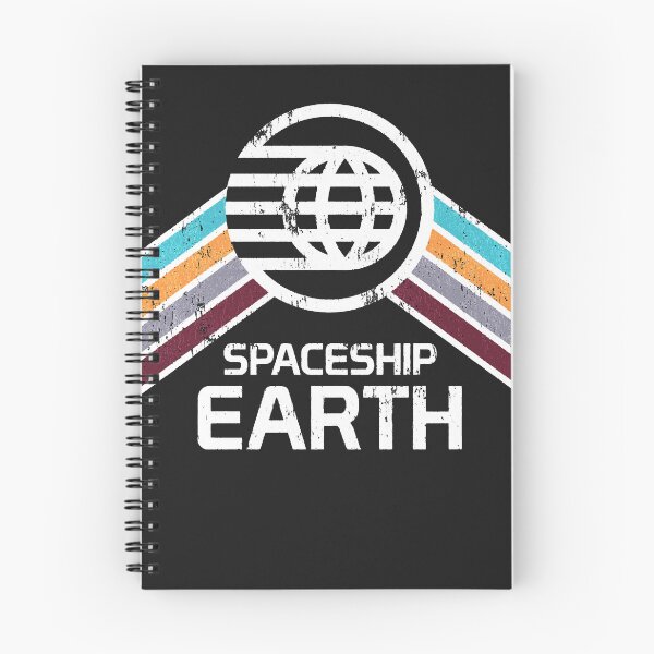 Item preview, Spaceship earth logo in vintage distressed retro style essential t shirt designed and sold by tawonda2914.