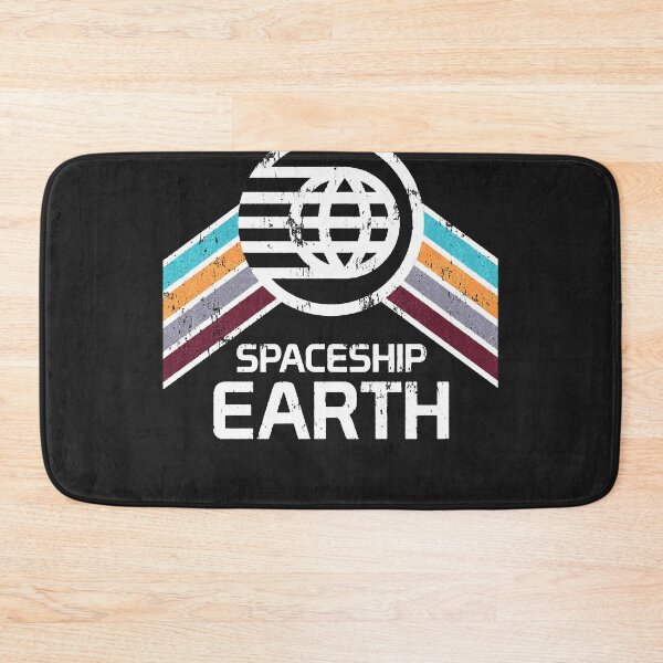 Item preview, Spaceship earth logo in vintage distressed retro style essential t shirt designed and sold by tawonda2914.