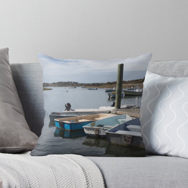 Item preview, dinghies at the pier designed and sold by Anne Scantlebury.
