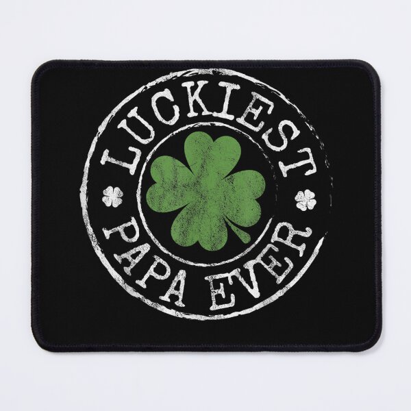 Item preview, Mens Luckiest Papa Ever Shamrocks Lucky Father St Patrick39;s Day T-Shirt designed and sold by BurauOsborn.