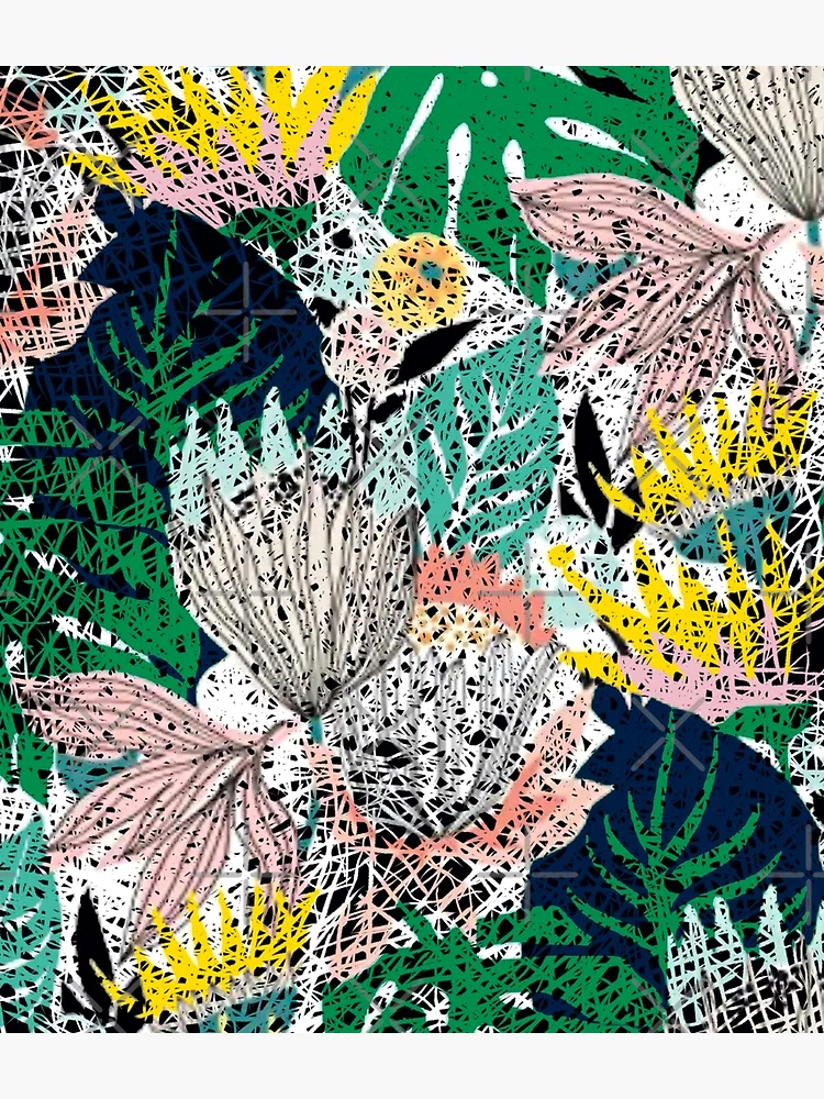Thumbnail 3 of 3, Backpack, Botanical Abstract Pattern designed and sold by MarcSabuncu.