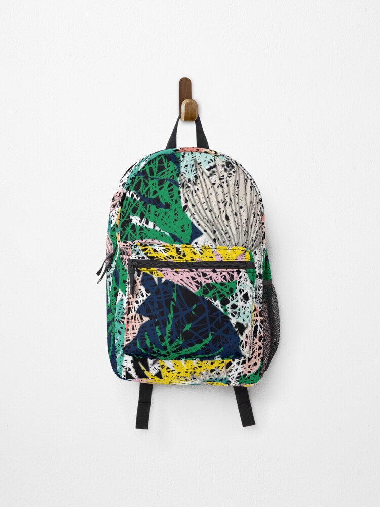 Thumbnail 1 of 3, Backpack, Botanical Abstract Pattern designed and sold by MarcSabuncu.