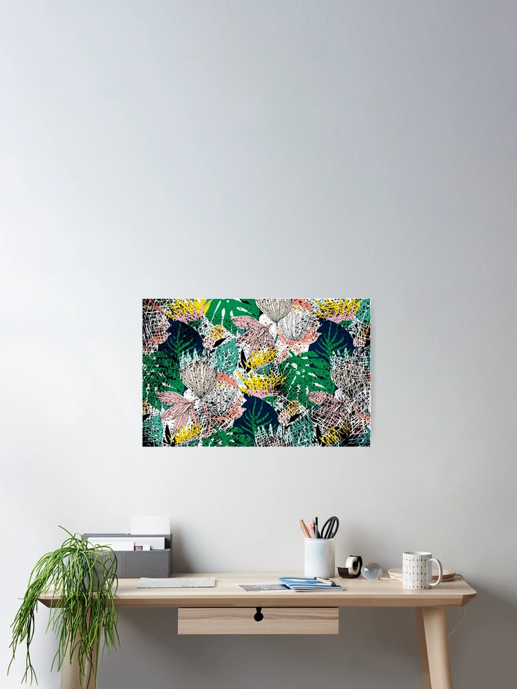 Thumbnail 2 of 3, Poster, Botanical Abstract Pattern designed and sold by MarcSabuncu.