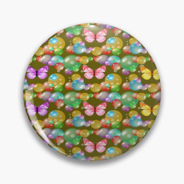Item preview, Butterfly pattern with colorful bubbles designed and sold by differentTshirt.