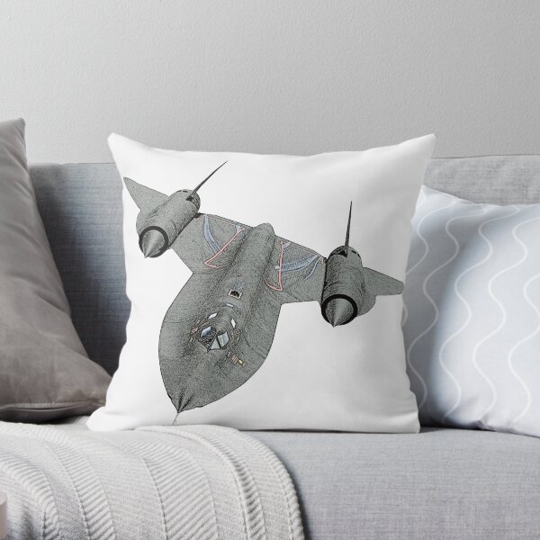 SR71 Blackbird aircraft Throw Pillow