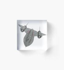 SR71 Blackbird aircraft Acrylic Block