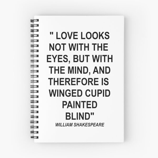Item preview, Shakespeare quote Love looks not with eyes, but with mind, and therefore is winged cupid painted bli designed and sold by zanasumesick.