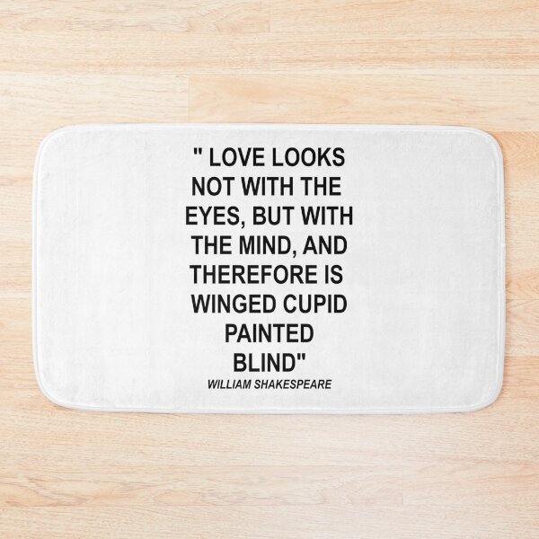 Item preview, Shakespeare quote Love looks not with eyes, but with mind, and therefore is winged cupid painted bli designed and sold by zanasumesick.