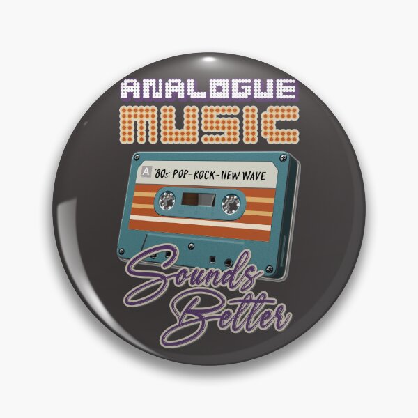 Item preview, Retro Music : Cassette Tape - Analogue Music Sounds Better - 80s Pop Rock New Wave (Purple) designed and sold by RetroTeeStudio.