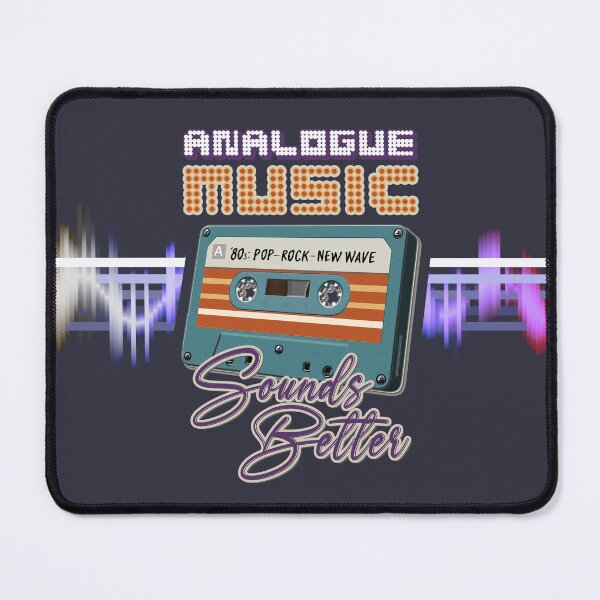Item preview, Retro Music : Cassette Tape - Analogue Music Sounds Better - 80s Pop Rock New Wave (Purple) designed and sold by RetroTeeStudio.