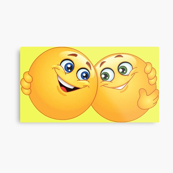 Láminas metálicas: Pareja Emoji | Redbubble Láminas metálicas: Pareja Emoji | Redbubble