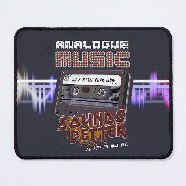 Item preview, Retro Music : Cassette Tape - Analogue Music Sounds Better (So Rock The Hell Off) - ROCK, Metal, Punk, Indie designed and sold by RetroTeeStudio.