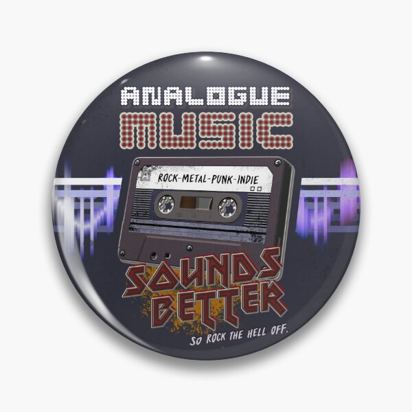 Item preview, Retro Music : Cassette Tape - Analogue Music Sounds Better (So Rock The Hell Off)  - ROCK, Metal, Punk, Indie designed and sold by RetroTeeStudio.