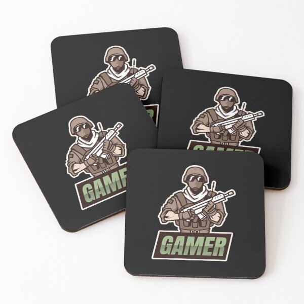 Item preview, Gamer with Masked Soldier Character designed and sold by PRIVARSHU.