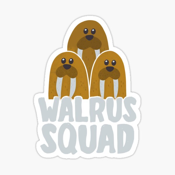 Item preview, Cute Walrus squad Teams for Ocean Walrus Lovers designed and sold by JokeGysen.