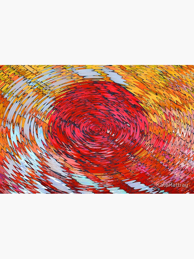 Thumbnail 3 of 3, Canvas Print, Fish Waves designed and sold by KateRattray.